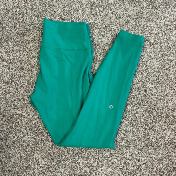 lululemon athletica Pants - Lululemon Teal High-Waisted Leggings